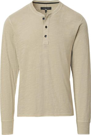 Rag & Bone Mens Classic Flame Henley Long-Sleeve T-Shirt