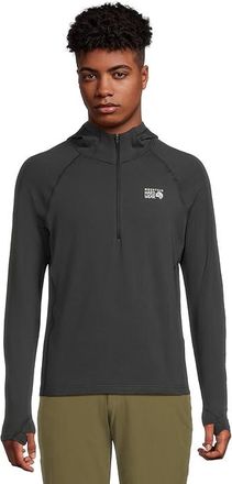 Mountain Hardwear Crater Laketm Heavyweight Half Zip Hoody Mens Clothing Black : 2XL, Elastane/Polyester