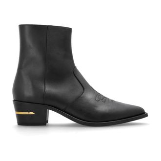 Amiri Schoenen, Heren, Zwart, 43 EU, Leer, Ma Pointy Boot