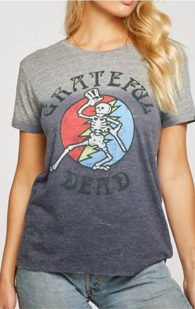 Chaser Grateful Dead Graphic Tee In Grey