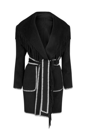 Anne Fontaine Ines Jackets in Black at Nordstrom, Size Medium Eu