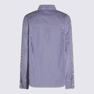 Rag & Bone Womens Shirts White-Blue