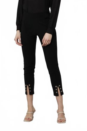 Joseph Ribkoff Grommet Detail Crop Pant In Black