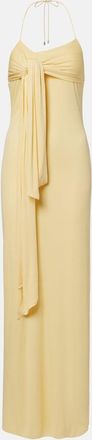 Loewe Paulas Ibiza crepe jersey maxi dress