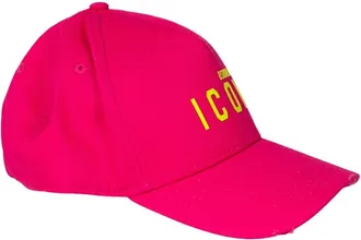 Dsquared2 Logo Baseball Cap - Heren - Accessoires - Roze - Maat: ONE Size Katoen