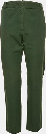 Joseph Dark Green Gabardine Zoom Straight Leg Trousers