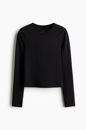 H&M Sportshirt mit SoftMove - Schwarz
