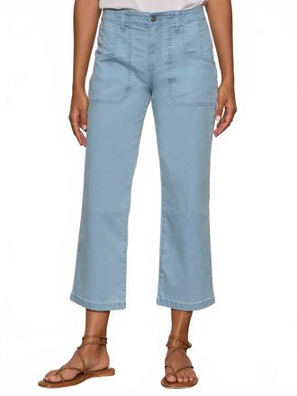 Sanctuary Retreat Cropped Wide Leg Pants In Skyline