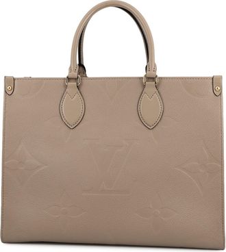 Louis Vuitton Monogram Tourterelle Monogram Empreinte Tote Bag (Pre-Owned)