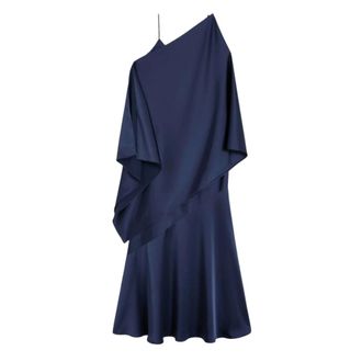 Max Mara Gowns, female, Blue, Size: M Calante Slip Dress