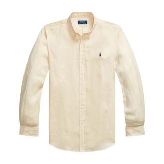 Ralph Lauren Casual overhemd - Heren - Casual Overhemden - Beige - S - Katoen - Overhemden