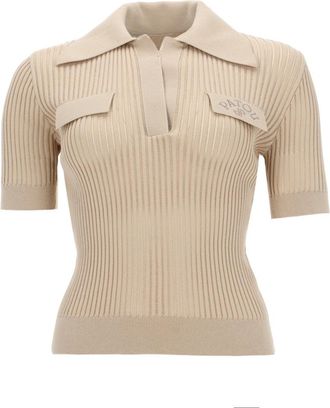 Patou besticktes Baumwoll-Poloshirt