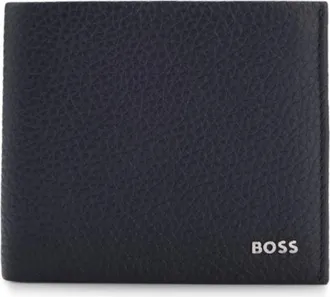 BOSS Grained leather wallet