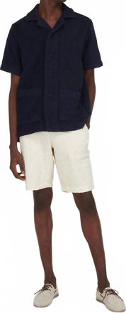 Orlebar Brown Frederick Jacquard Rope Terry Shorts In Matchstick
