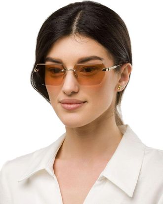 Just Cavalli Unisex Sunglasses Shiny Rose Gold Metal Eyewear
