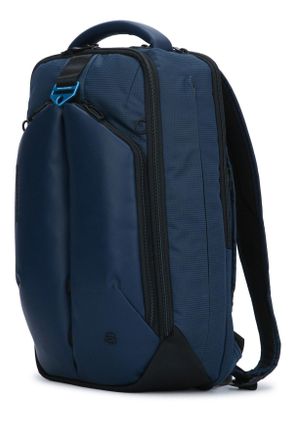 Piquadro Unisex Zaino Porta Pc 14 2 Comparti Tessuto E Materi Blu Zaini Bag