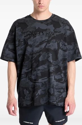Under Armour camouflage-print T-shirt - men - Polyester/Cotton - M - Black