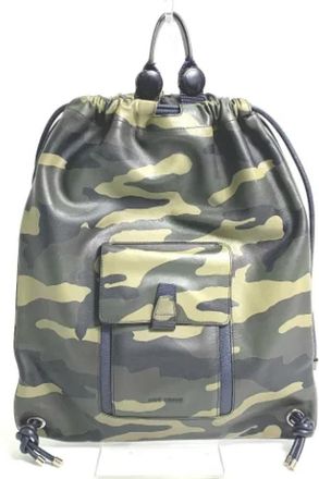 Dior Tweedehands leren schoudertassen - Dames - Vintage Rugzakken - Groen - ONE Size - Leer - Vintage