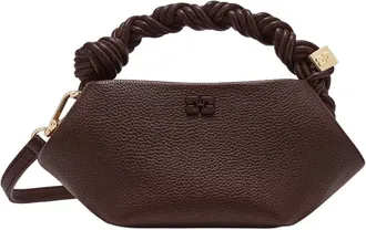 Ganni Borsa tote Bou mini - Marrone