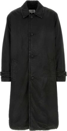 Maison Margiela Lange Jas - Heren - Mantel - Zwart - M - Katoen - Jassen