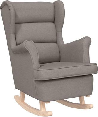 vidaXL Vidaxl - Silla Mecedora De Tela Taupe 74x90x102 Cm