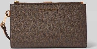 Michael Kors Portemonnaie mit Label-Applikation Modell JET SET in Mittelbraun, Größe 1