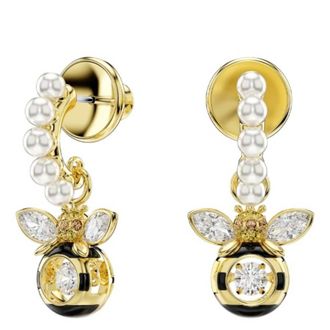 Swarovski Idyllia Gold-Tone Plated Bee Earrings