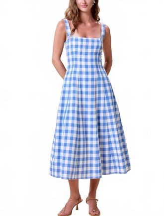 Cleobella Ardena Ankle Dress In Blue