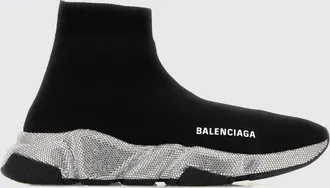Balenciaga Sneakers Speed alte a calza in maglia con strass