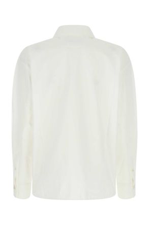 Jil Sander Womens White Poplin Oversize Shirt 100 Exterior: Cotton Camicie