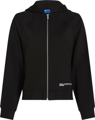 Karl Lagerfeld Felpa Milano con zip - Nero