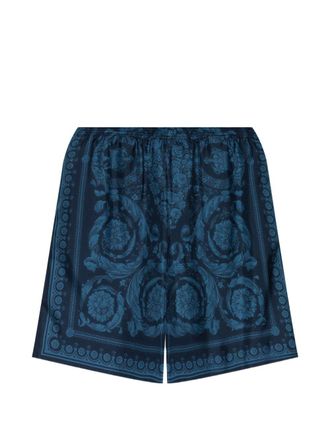 Versace Relaxed Baroque Patterned Silk-Nylon Shorts