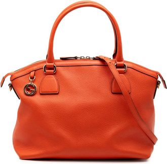 Gucci Borsa a tracolla GG Charm Dome media in pelle 2000-2015 - Arancione