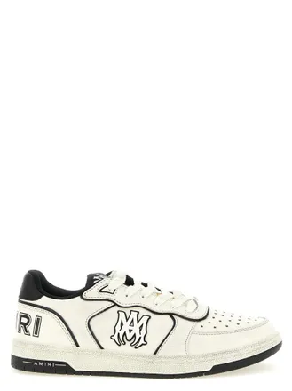 Amiri BlackWhite Solid Sneakers