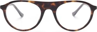 Ray-Ban round-frame glasses - Brown