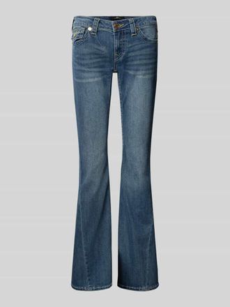 True Religion Low Rise Flared Jeans mit Eingrifftaschen Modell JOEY in Jeansblau, Gr&ouml;&szlig;e 24