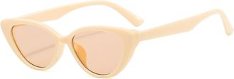 Generic Womens Commuting Sunglasses Vacation Outdoor Womens Driver Sun Glasses(Beige)