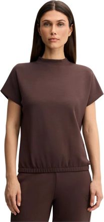 Joop Camiseta deportiva con bordado de logo - Tops - Mujer - Marr&oacute;n - L