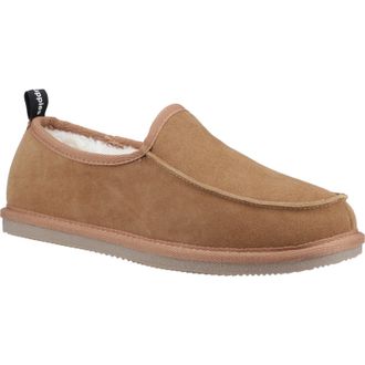 Hush Puppies Charles Su&egrave;de Herenslippers Tan