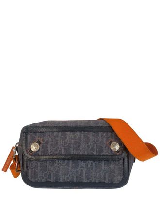 Dior Blue Canvas Flightline Trotter Shoulder Bag (Authentic Pre-Loved)