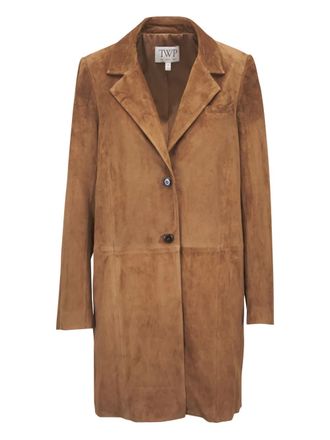 TWP welt-pocket suede coat - women - Suede - S - Brown
