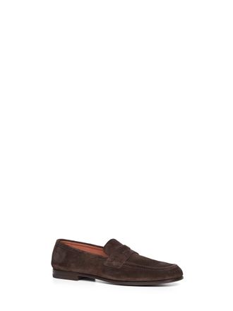 Churchs Mens Loafers Rother Brown Suede Calf Leather