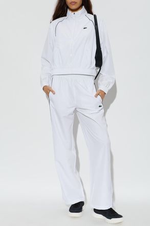 Lacoste Lightweight Stand-up Collar Jacket, Womens, White
