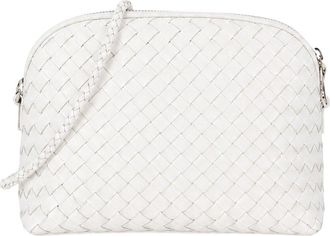 Dragon Diffusion Chunky Fellini Leather & Straw Pochette