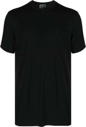 Giorgio Armani Smooth Crewneck Cotton T-Shirt