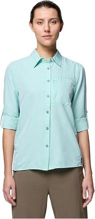 Mountain Hardwear Canyontm Long Sleeve Womens Clothing Icy Teal : XL, Polyester
