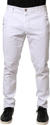 Aglini Skinny Fit Mid Waist Men Chino Trouser Mens Pants (Pre-Owned)