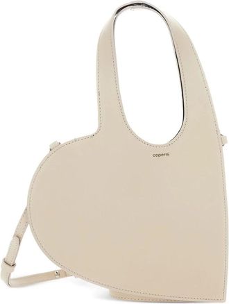 Coperni Heart Tote - Dames - Handtassen - Beige - ONE Size - Leer - Tassen