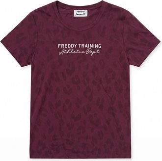 Freddy T-shirt Donna Regular Stampa Leopardata