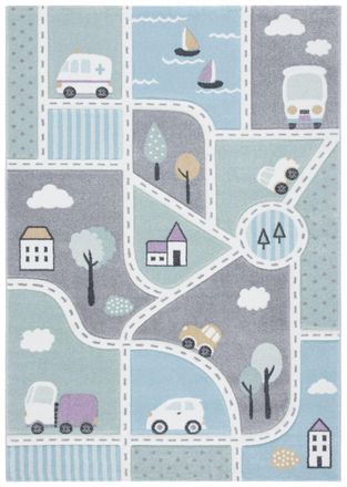 Safavieh Alfombra gris/azul claro 122 x 183 cm